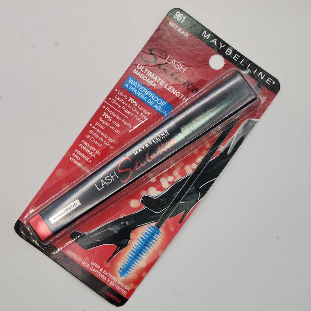 Maybelline Lash Stiletto Ultimate Length Waterproof Mascara, Very Black 961